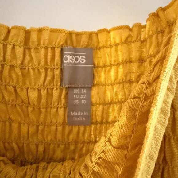 ASOS Yellow Ruffled Jumpsuit - Picture 2 of 2